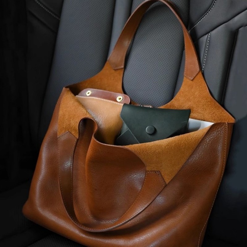 Brown Soft Pu Tote Bag for Wom - Luxury Bags Tote 评论和价格