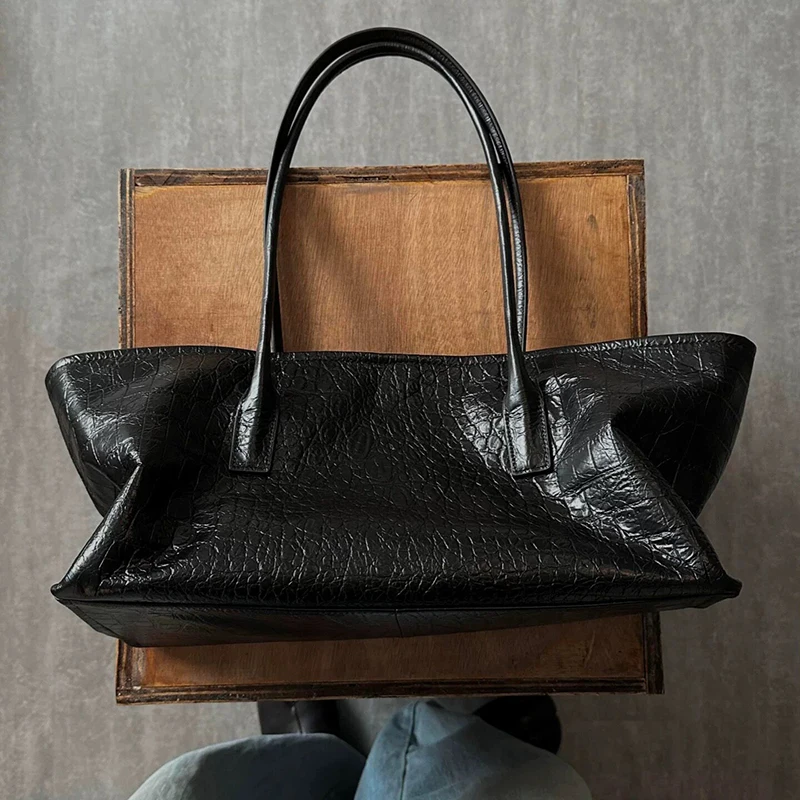 Retro Crocodile Embossed Handb - Luxury Bags Tote 评论和价格