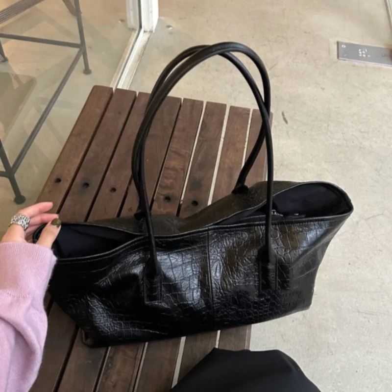 Retro Crocodile Embossed Handb - Luxury Bags Tote 评论和价格